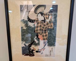 Authentic Asian silk Art