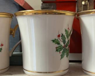 Lenox Holiday cups - several sets, many in box