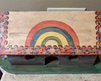 Noahs wooden Ark with animals