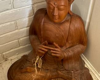 Handcarved Buddah - approx 22 in