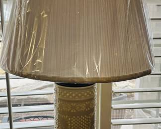 Asian style Porcelain carved lamp