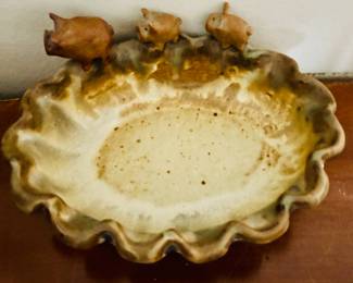 Ceramic pig dish