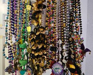 This is a small portion of the Mardi Gras beads available.