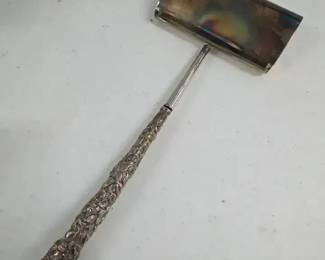 Silver Plate Crumb Roller with Ornate Handle