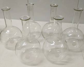Set of Six Pyrex 500 ml Lab Flasks