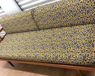 MidCentury Modern Wooden Daybed with Cushions