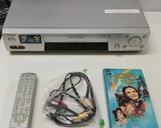 Classic Movie Night Sony VHS Player w Remote  50th Anniversary The Wizard of Oz VHS Tape