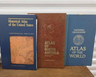 Collection of Hardback Atlases U.S., North America  World