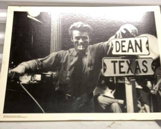 James Dean BlackandWhite Rigid Poster