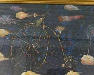 Trio of Works by Igor Tischler Magic Bicycle, Wandering Angel 1993, and Queen of Babylon