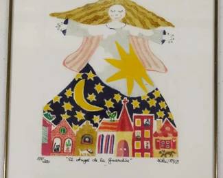 The Guardian Angel by Artist Kiki Signed  Numbered Print