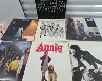 Assorted Vinyl LP Record Lot Star Wars, Annie, The Sound of Music, Springsteen, Billy Joel  More