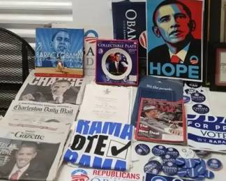 Huge Lot of Obama Memorabilia