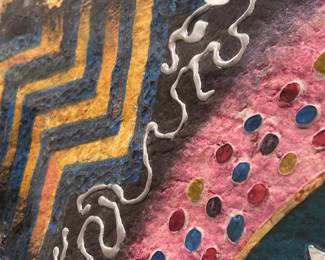 George Caso, Alan J. McAnulty, signed,  shadowbox frame, Crishawn, mixed media, 54 x 54 x 4 inches.