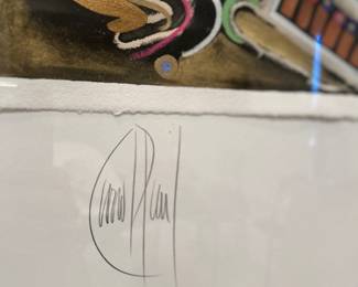 Carol Paul (1962-), Modern Abstract. Mixed Media. Crishawn, 43X32 Inches.