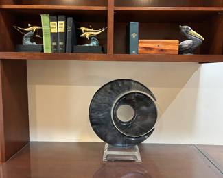 Shlomi Haziza Abstract Kinetic lucite sculpture. Signed.