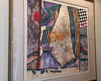 George Caso (1942-2016), signed, Crishawn, mixed media, 63 x 63 x 2 inches