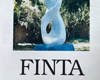 Sandor Finta, (1953-2008), Carrara white marble Sculpture.  "Infinity." Provenance Makk Galleries, Beverly Hills, signed S. Finta and dated 1990. 
 43 inches tall.