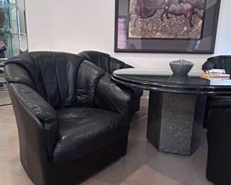 Shawn Paul (1960-2025), Abstract Horses, mixed media. Chrishawn. 56x56x2.5 inches.