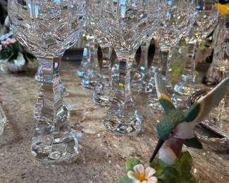 BACCARAT Neptune Water Glass 8 inches. Fine French Crystal.