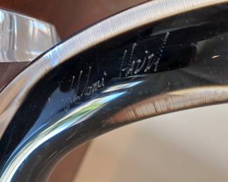 Shlomi Haziza, b. 1969. Abstract Lucite Sculpture. Sometimes called Octopus or Yin Yang. Signed. 24x16x8 inches