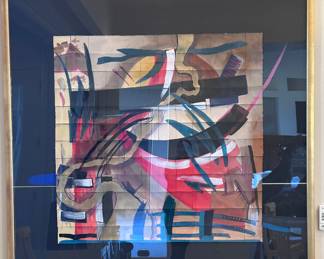 Stunning Modern Abstract Mixed Media Original Art for Chrishawn. Signed. 