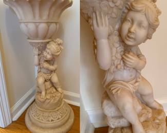 Approximately 2-1/2 Foot Resin Statue Planter