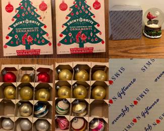 2 boxes Circa 1958 Shiny Brites in Original Boxed