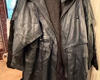 Buttery soft leather coat 
