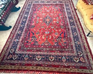 6'6" by 10'3" 
Extraordinary rug
Professionally cleaned 