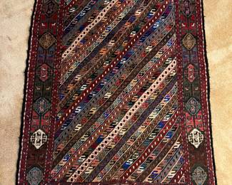 3'6" by 5'3" 
Professionally Cleaned