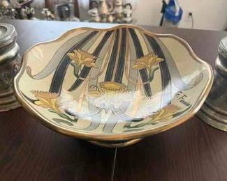 G Fieravino Daffodil Footed  Bowl