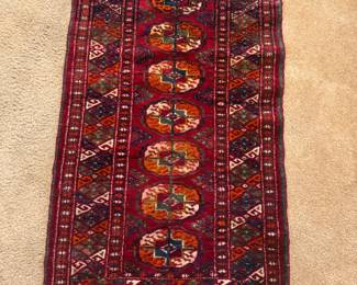 1'6" by 3'6" 
Professionally cleaned