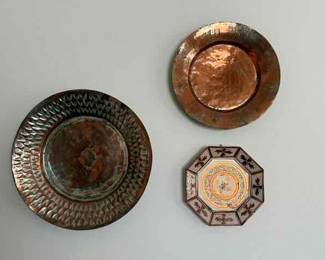 Turkish Copper and antique  Pottery