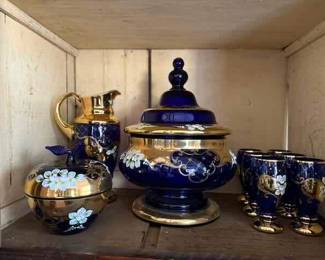 Cobalt Bohemian Glass