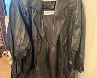 Leather coat 