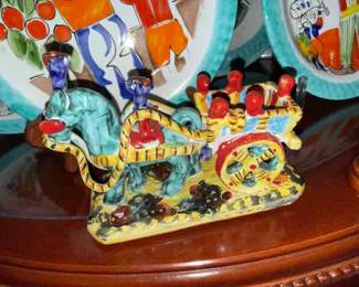 Sicilian Pottery cart