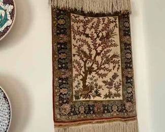 Silk Turkish Tree of life rug