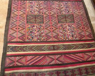 4'6" by 7'4" 
Professionally cleaned 