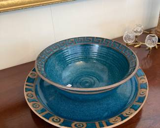 Dining Room 
Pottery by local Edie Walker