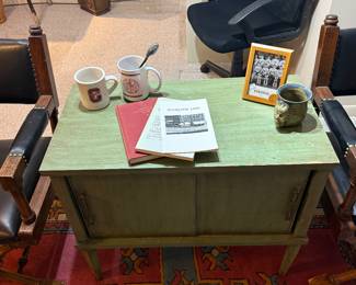 Upstairs Office 
End table
Colgate items