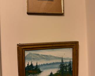 Upstairs Hallway 
Petite Painting-Vancouver 1980’s