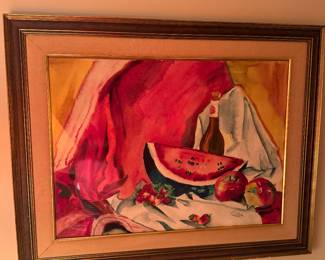 Upstairs Bedroom 
Watermelon watercolor by Estar