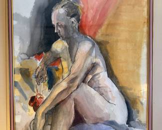 Family Room
Signed watercolor by Martin Johnson