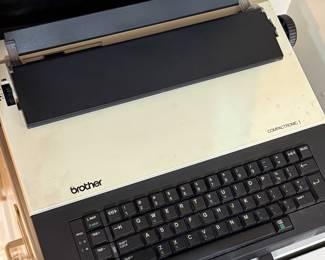 Upstairs Office 
Brother typewriter 
