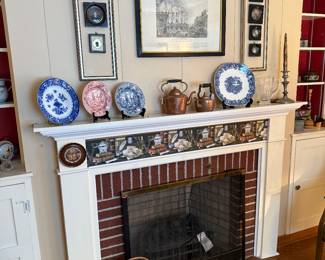 Family Room
Transferware plates
Copper Teapots
Miniature Portraits will be sold individually and at the case table!!