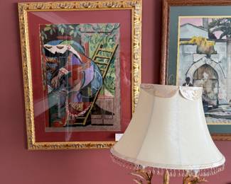 Living Room
Abstract needlepoint