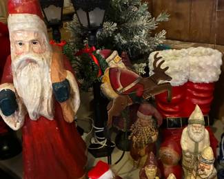 Huge selection of Santa figurines