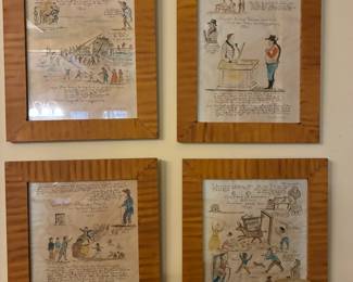 Reproductions of Lewis Miller's artwork