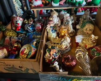 Vintage glass ornaments